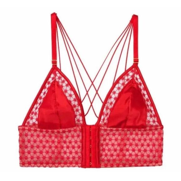 Victoria’s Secret Red Corset Bralette  Size Large - Picture 1 of 14